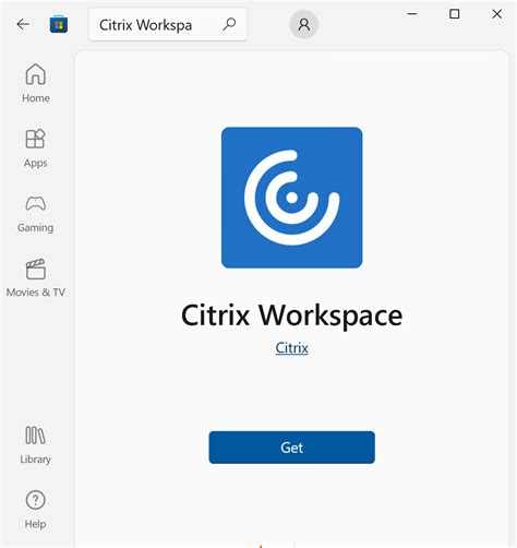 Download Citrix Workspace app.